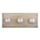 Paris Clocks Numerals Flat Ceramic Wooden Hooks